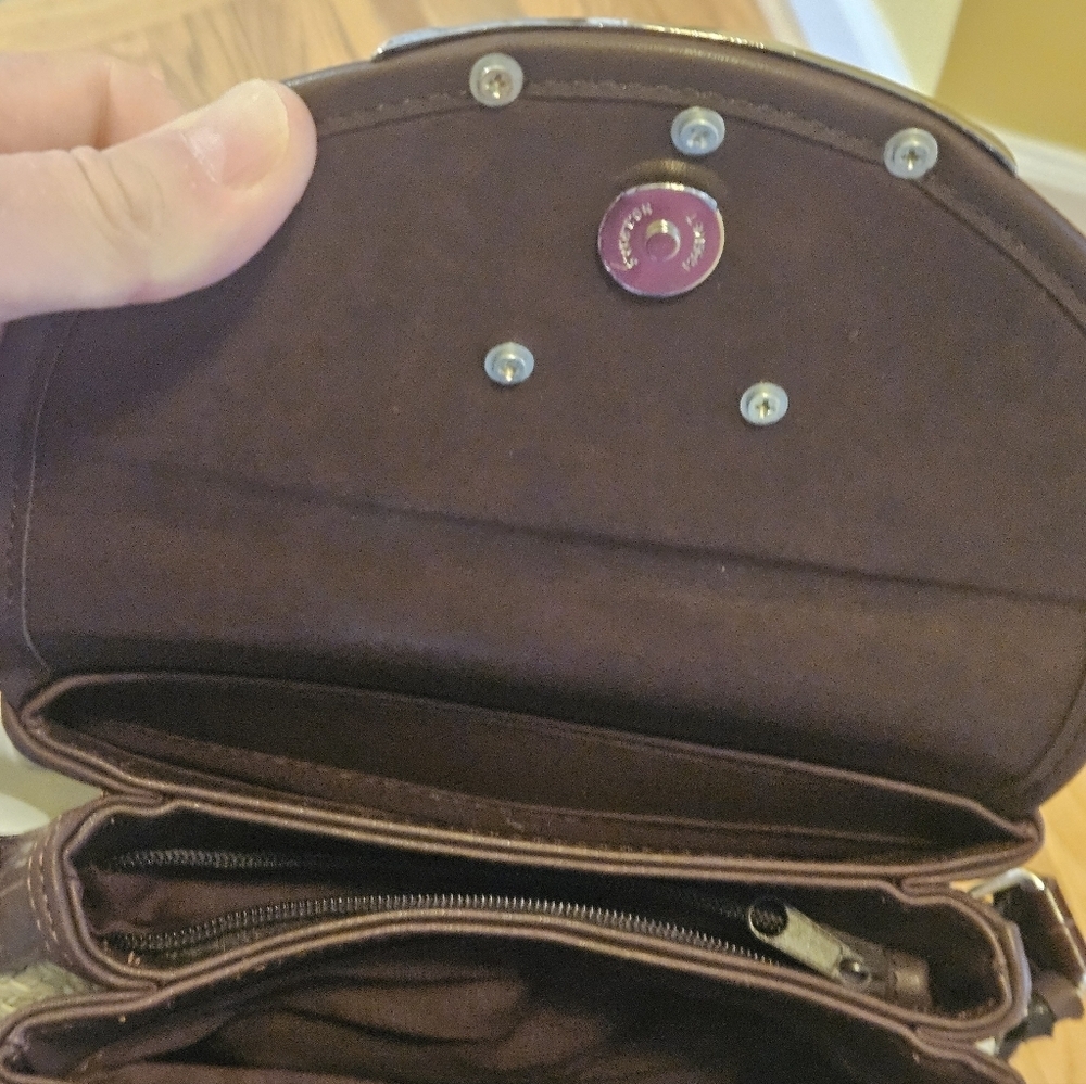Brighton-inspired" bag Western-style crossbody bucket bag from the 1990s NWOT - Picture 7 of 8